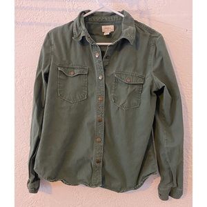 Forever 21 Olive Utility Jacket (M)